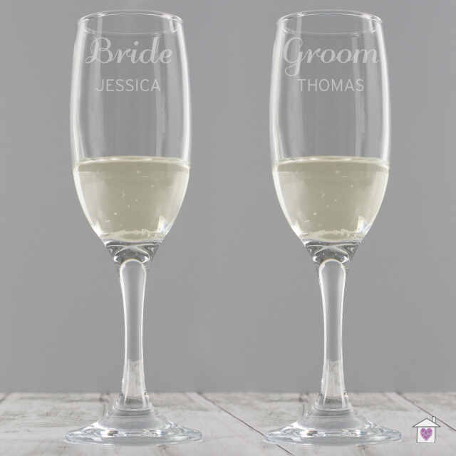Personalised Classic Pair of Flutes