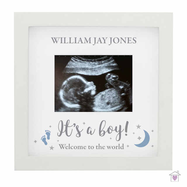 Personalised 'It's A Boy' Baby Scan Frame - Image 2