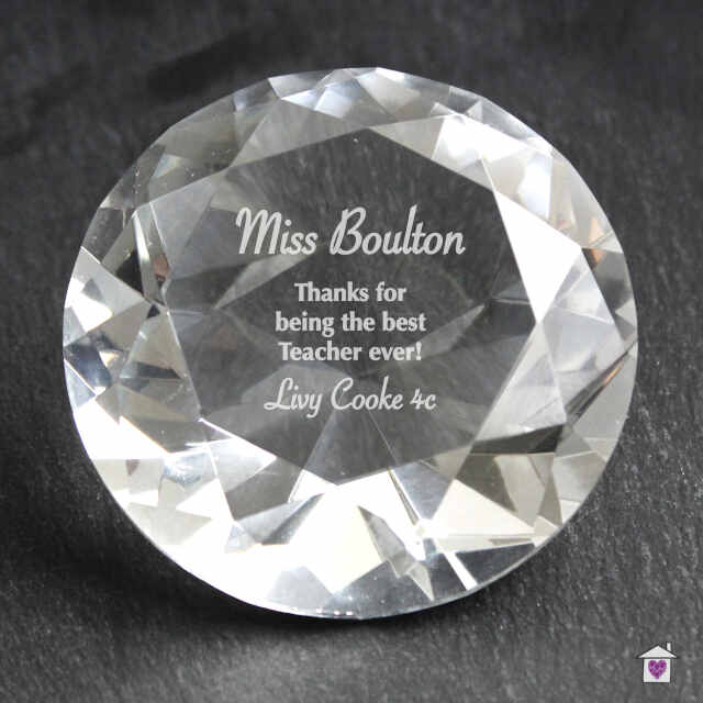 Personalised Occasion Diamond Paperweight - Image 3