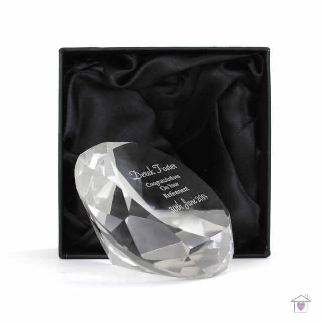 Personalised Occasion Diamond Paperweight - Image 5