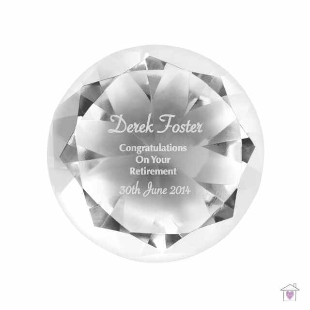Personalised Occasion Diamond Paperweight - Image 6