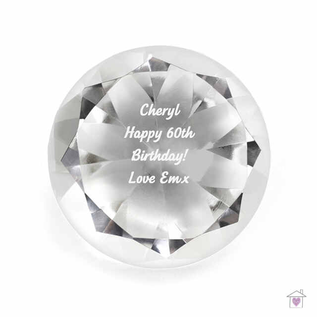 Personalised Diamond Paperweight - Image 3
