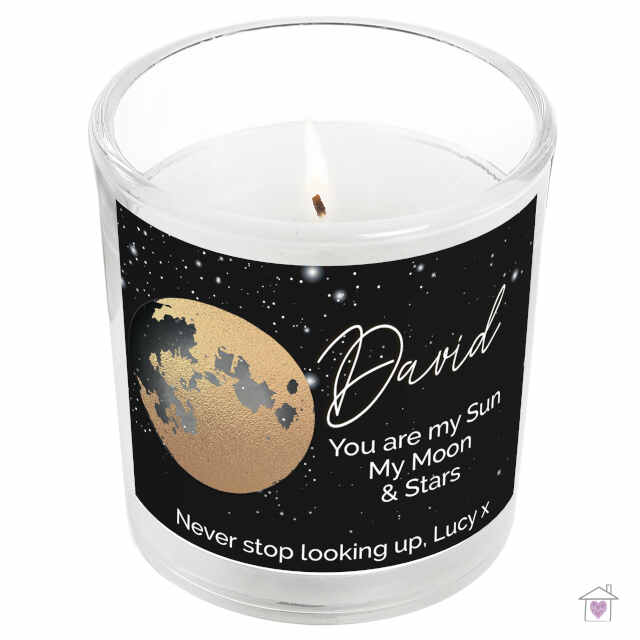 Personalised You Are My Sun My Moon Scented Jar Candle - Image 2