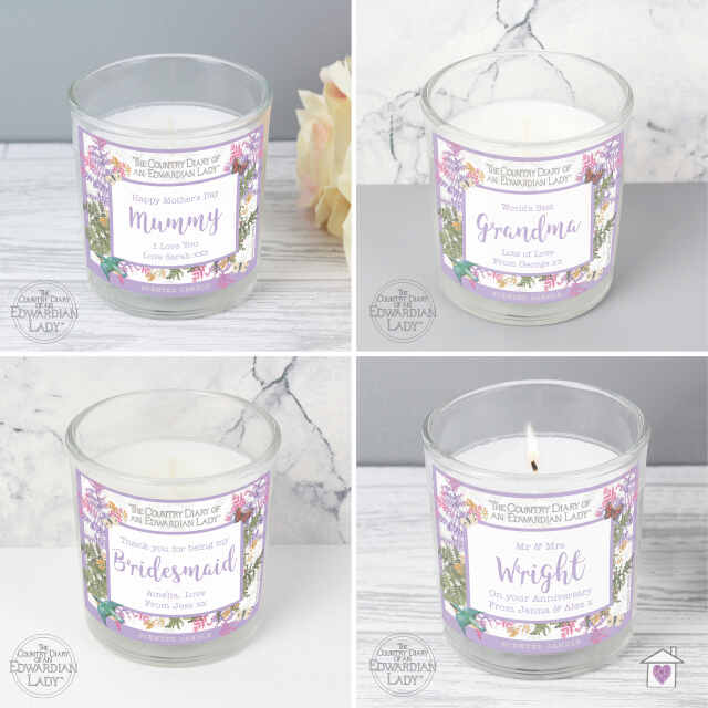 Personalised Country Diary Botanical Scented Jar Candle - Image 3