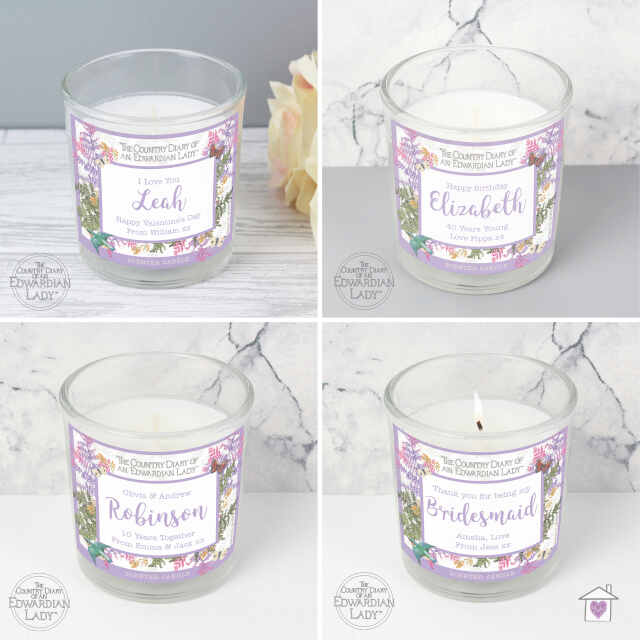 Personalised Country Diary Botanical Scented Jar Candle - Image 4