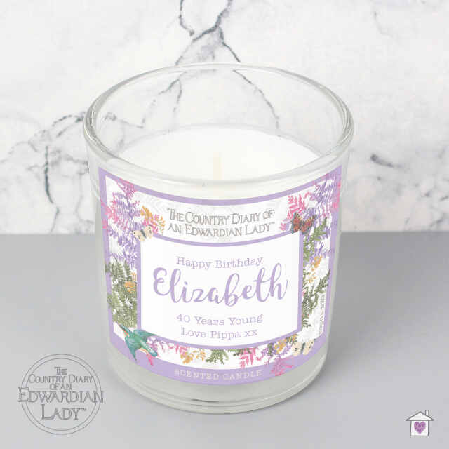 Personalised Country Diary Botanical Scented Jar Candle - Image 8