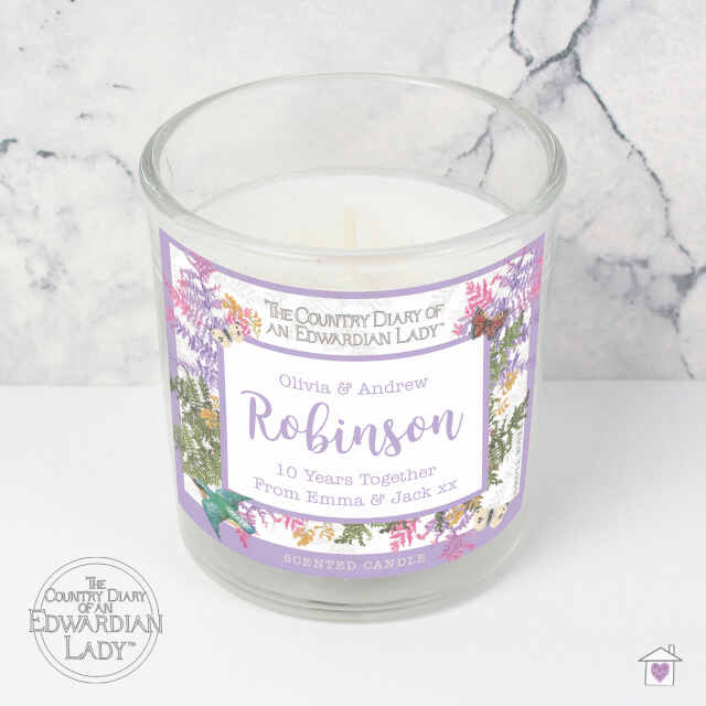 Personalised Country Diary Botanical Scented Jar Candle - Image 9