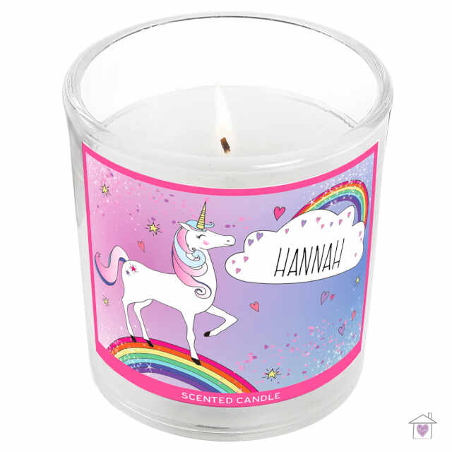Personalised Unicorn Scented Jar Candle - Image 2