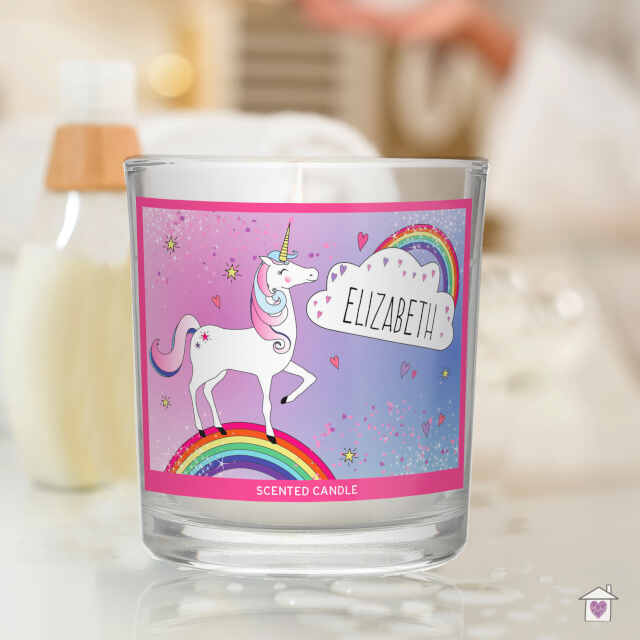 Personalised Unicorn Scented Jar Candle - Image 3