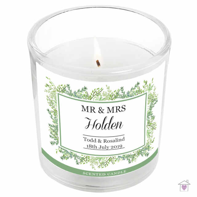 Personalised Fresh Botanical Scented Jar Candle - Image 2
