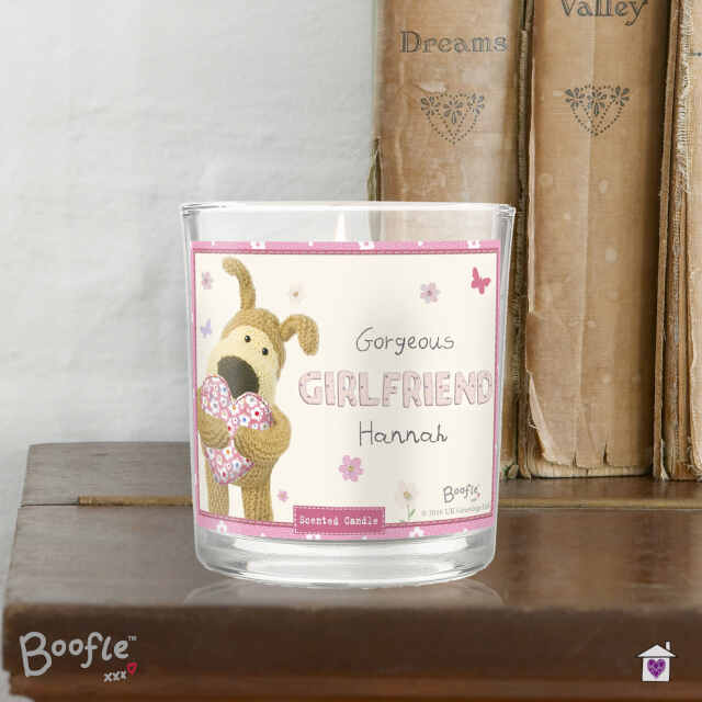 Personalised Boofle Flowers Scented Jar Candle - Image 4