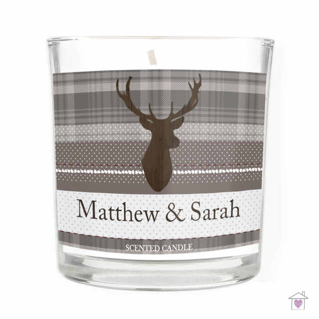 Personalised Highland Stag Scented Jar Candle - Image 5