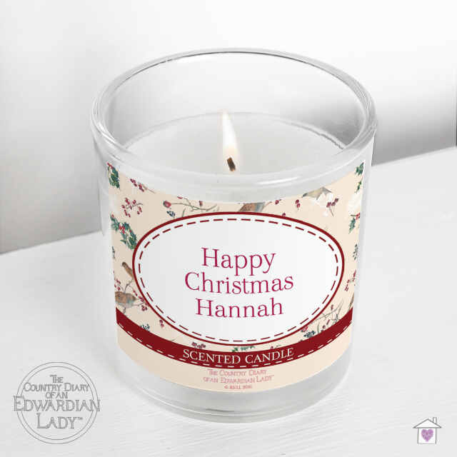 Personalised Country Diary Midwinter Scented Jar Candle