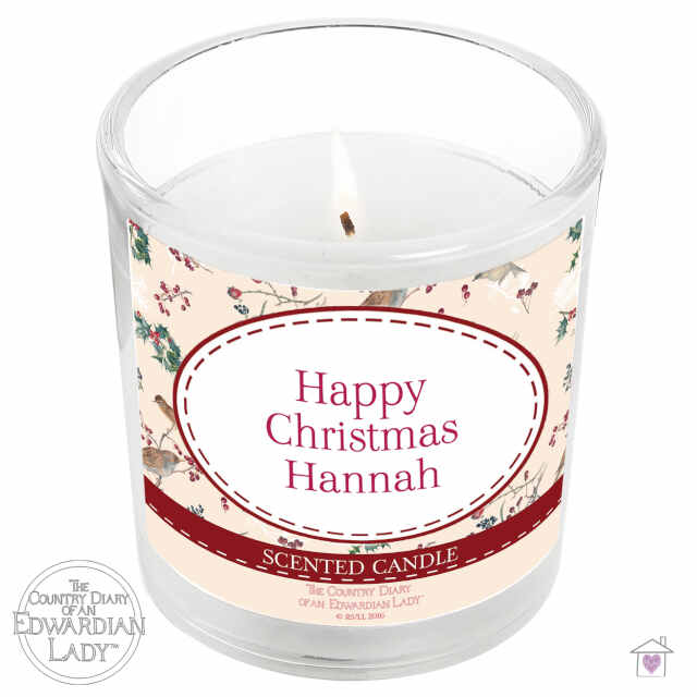 Personalised Country Diary Midwinter Scented Jar Candle - Image 2
