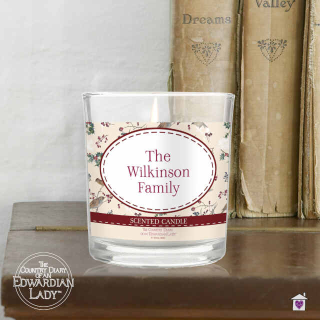 Personalised Country Diary Midwinter Scented Jar Candle - Image 3