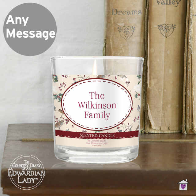 Personalised Country Diary Midwinter Scented Jar Candle - Image 5