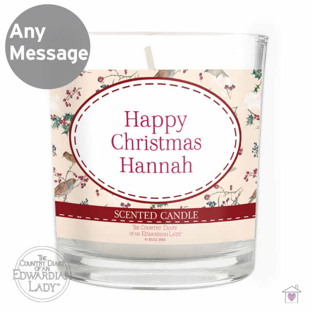 Personalised Country Diary Midwinter Scented Jar Candle - Image 7