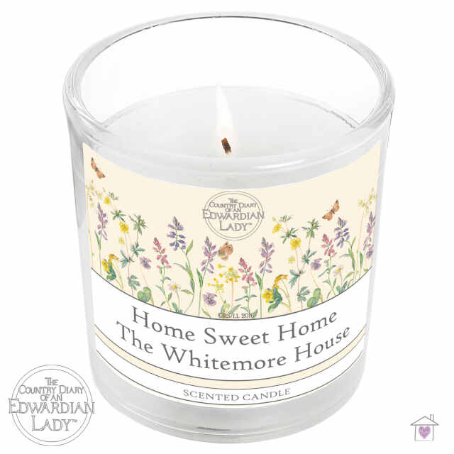 Personalised Country Diary Wild Flowers Scented Jar Candle - Image 2