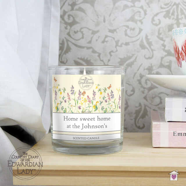 Personalised Country Diary Wild Flowers Scented Jar Candle - Image 3