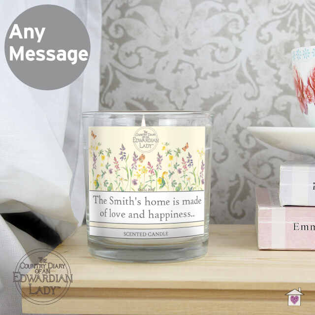 Personalised Country Diary Wild Flowers Scented Jar Candle - Image 4