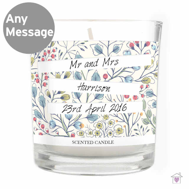 Personalised Botanical Scented Jar Candle - Image 3