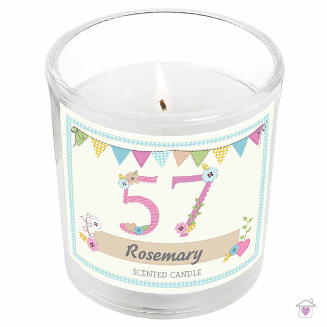 Personalised Birthday Craft Scented Jar Candle - Image 2