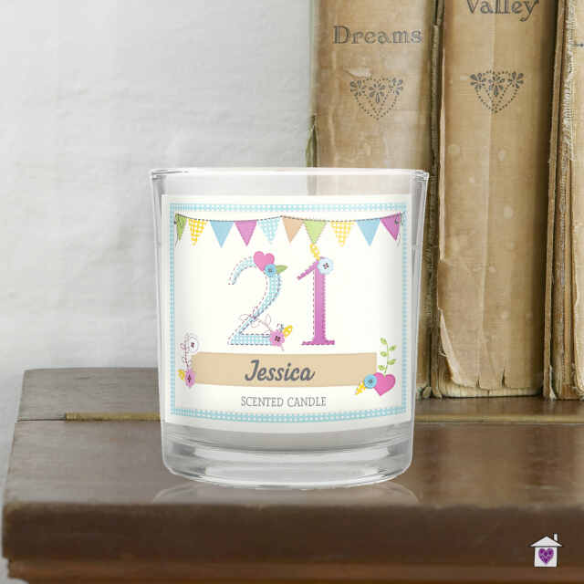Personalised Birthday Craft Scented Jar Candle - Image 3