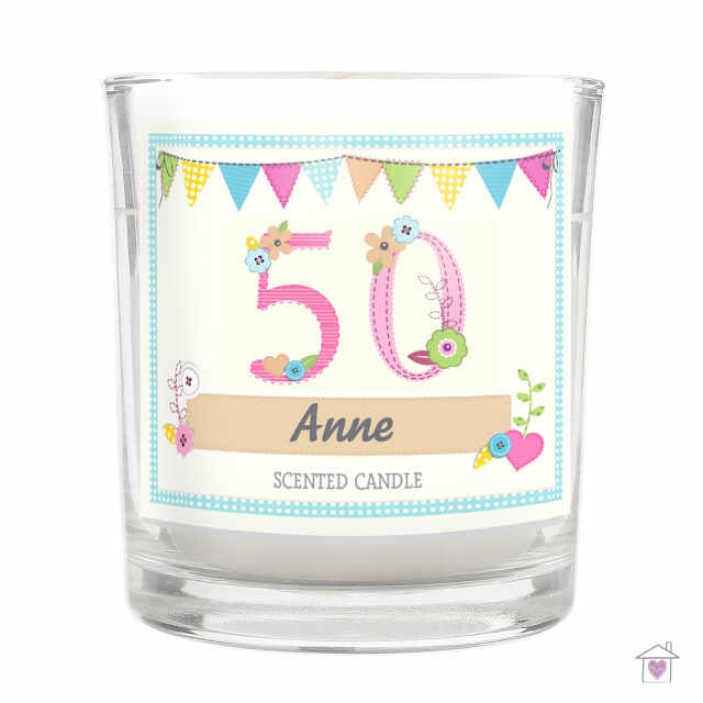Personalised Birthday Craft Scented Jar Candle - Image 5