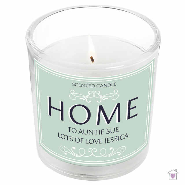 Personalised HOME Scented Jar Candle - Image 2
