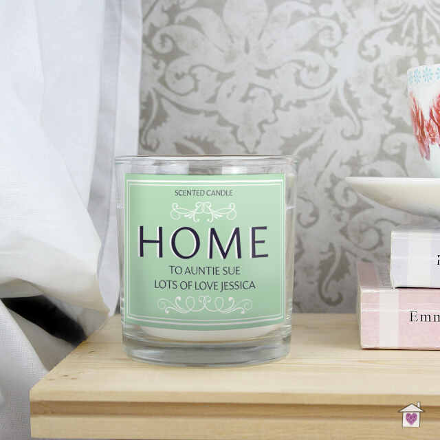 Personalised HOME Scented Jar Candle - Image 4