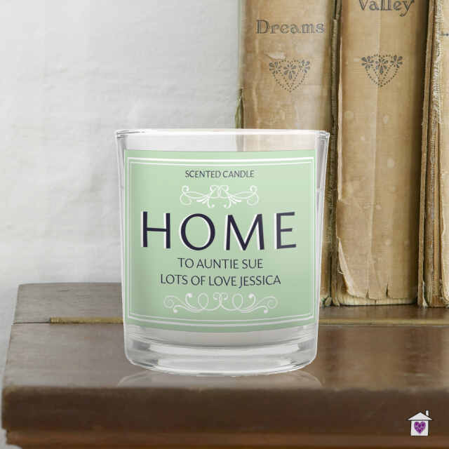 Personalised HOME Scented Jar Candle - Image 5