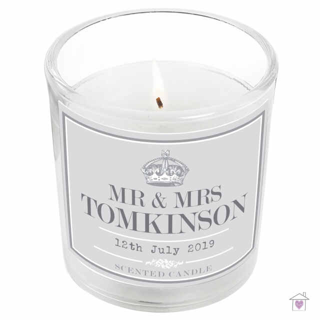 Personalised Royal Crown Scented Jar Candle - Image 2