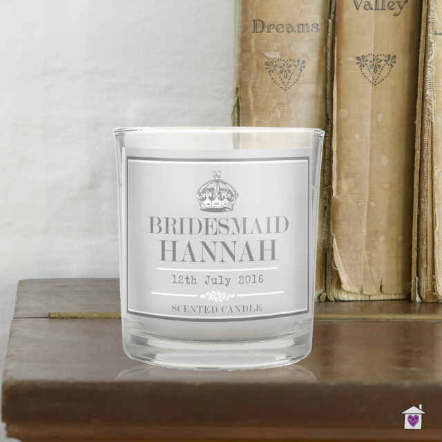 Personalised Royal Crown Scented Jar Candle - Image 3
