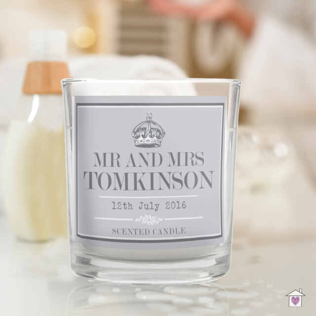 Personalised Royal Crown Scented Jar Candle - Image 4