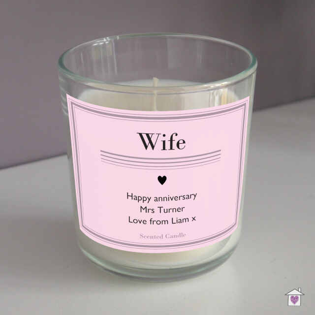 Personalised Classic Pink Scented Jar Candle - Image 6