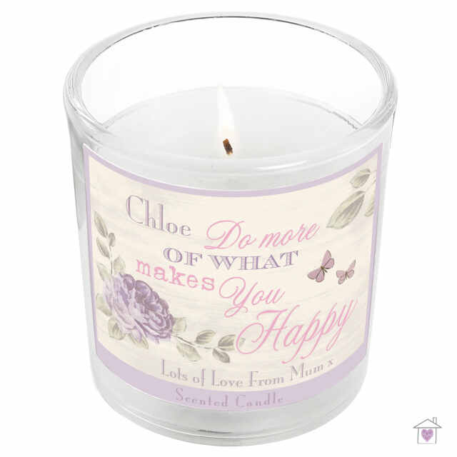 Personalised Secret Garden Scented Jar Candle - Image 2