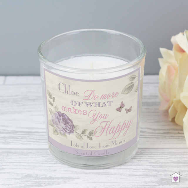 Personalised Secret Garden Scented Jar Candle - Image 3