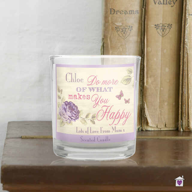 Personalised Secret Garden Scented Jar Candle - Image 4