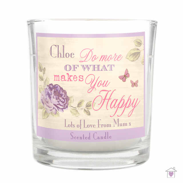 Personalised Secret Garden Scented Jar Candle - Image 6