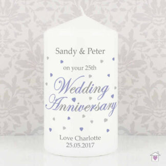 Personalised Anniversary Candle
