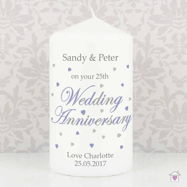 Personalised Anniversary Candle