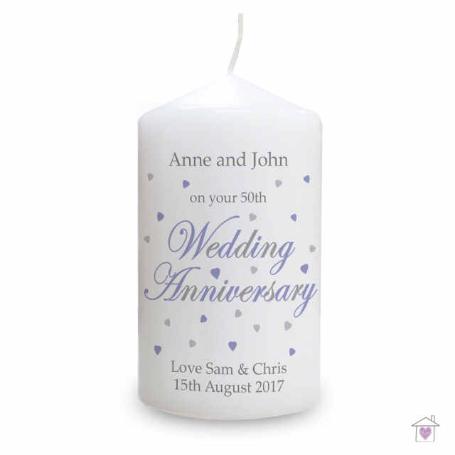 Personalised Anniversary Candle - Image 2