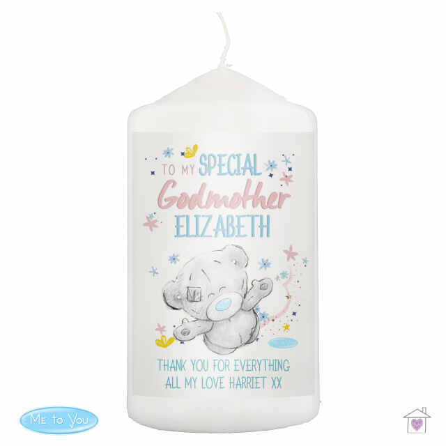 Personalised Me to You Godmother Pillar Candle - Image 2