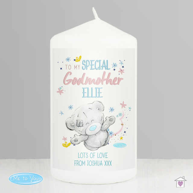Personalised Me to You Godmother Pillar Candle - Image 3