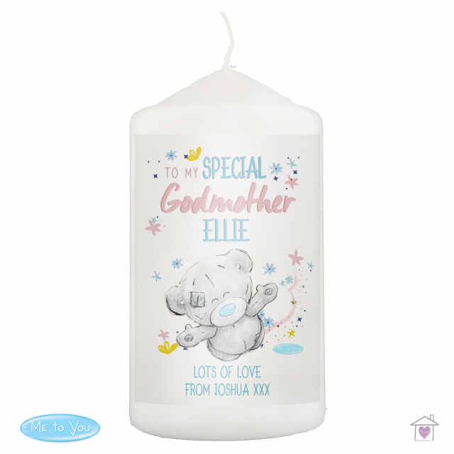 Personalised Me to You Godmother Pillar Candle - Image 4