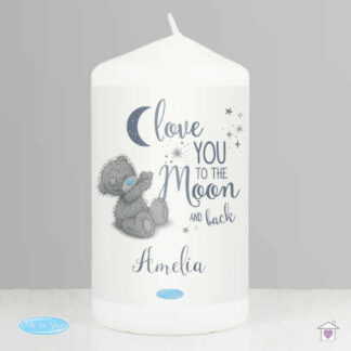 Personalised Me to You 'Love You to the Moon and Back' Pillar Candle