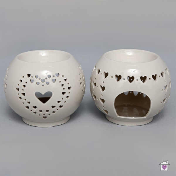 Rounded Heart Cut Out Oil Burner