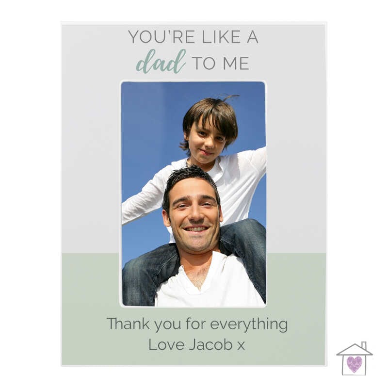 Personalised ""You're Like a Dad to Me"" 6x4 Wooden Photo Frame - Image 2