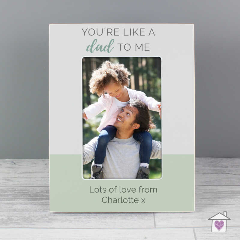 Personalised ""You're Like a Dad to Me"" 6x4 Wooden Photo Frame - Image 3