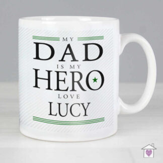Personalised My Dad is My Hero Mug